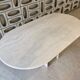 Ligne Roset travertine vintage dining table