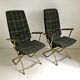Paire de fauteuils pliants vintage style Anglais