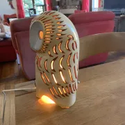 Zoomorphic night light by Jean Austruy