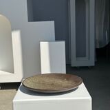 Indonesian green ceramic dish D:26.5