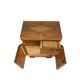 Tables de chevet Art déco italiennes en noyer, années 1940.