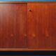 Enfilade with 2 sliding doors in the spirit of Osvaldo Borsani for Tecno. 60s.
