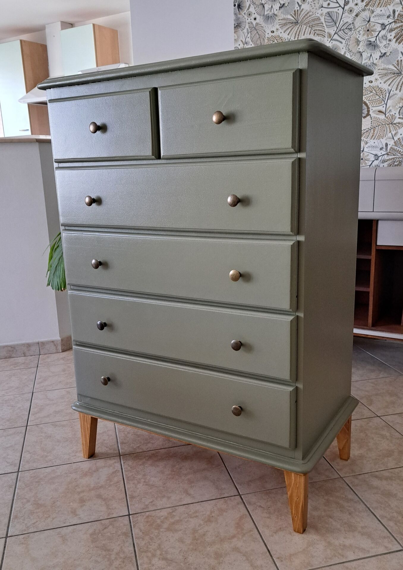 Commode vert Thisted
