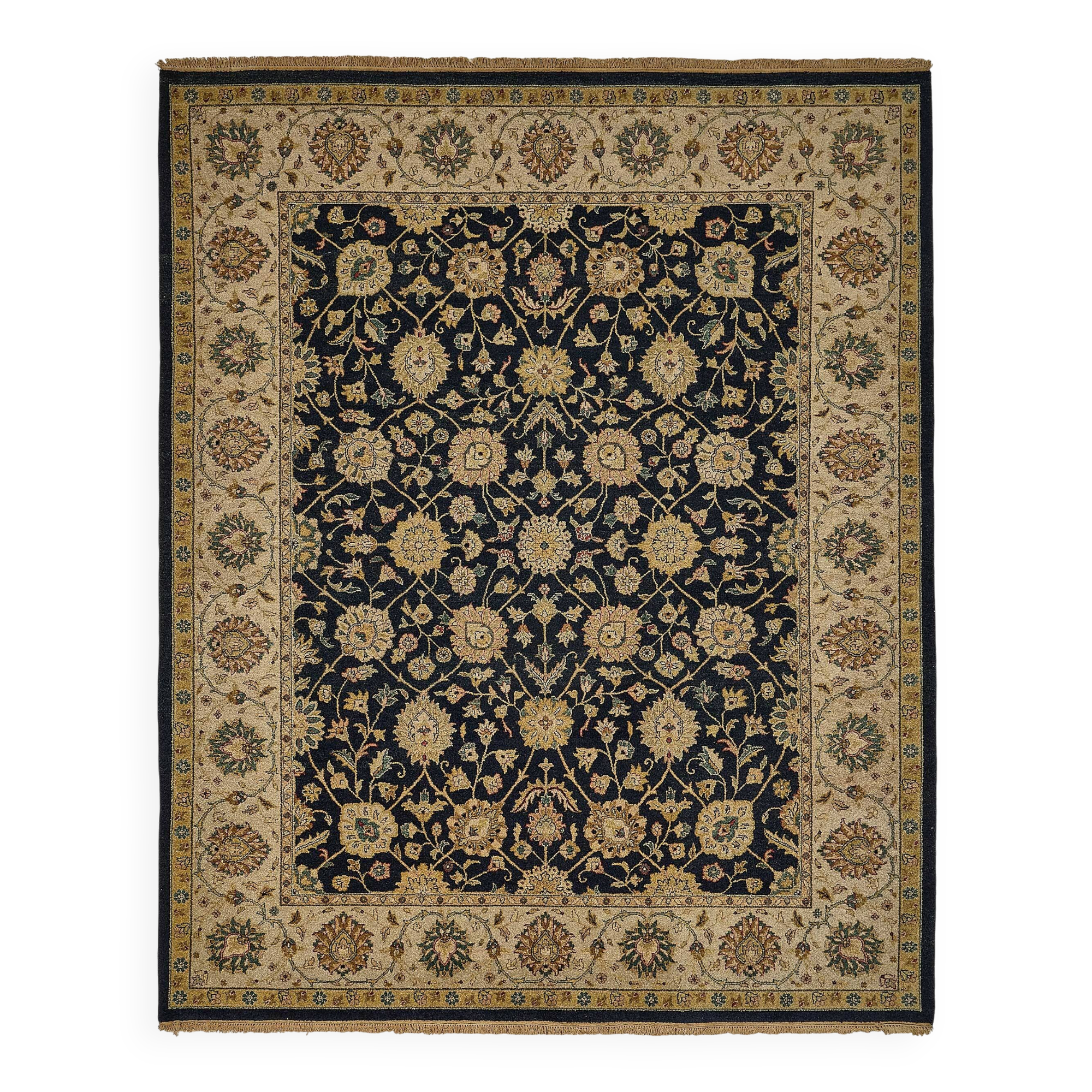 Tapis Oushak en laine noué à la main, 245 cm x 302 cm
