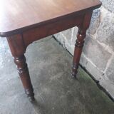 Wooden bistro table, legs turned 125 cm