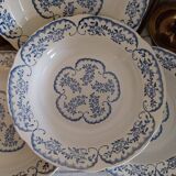 Old Digoin Sarreguemines hollow plates, Cordoue model