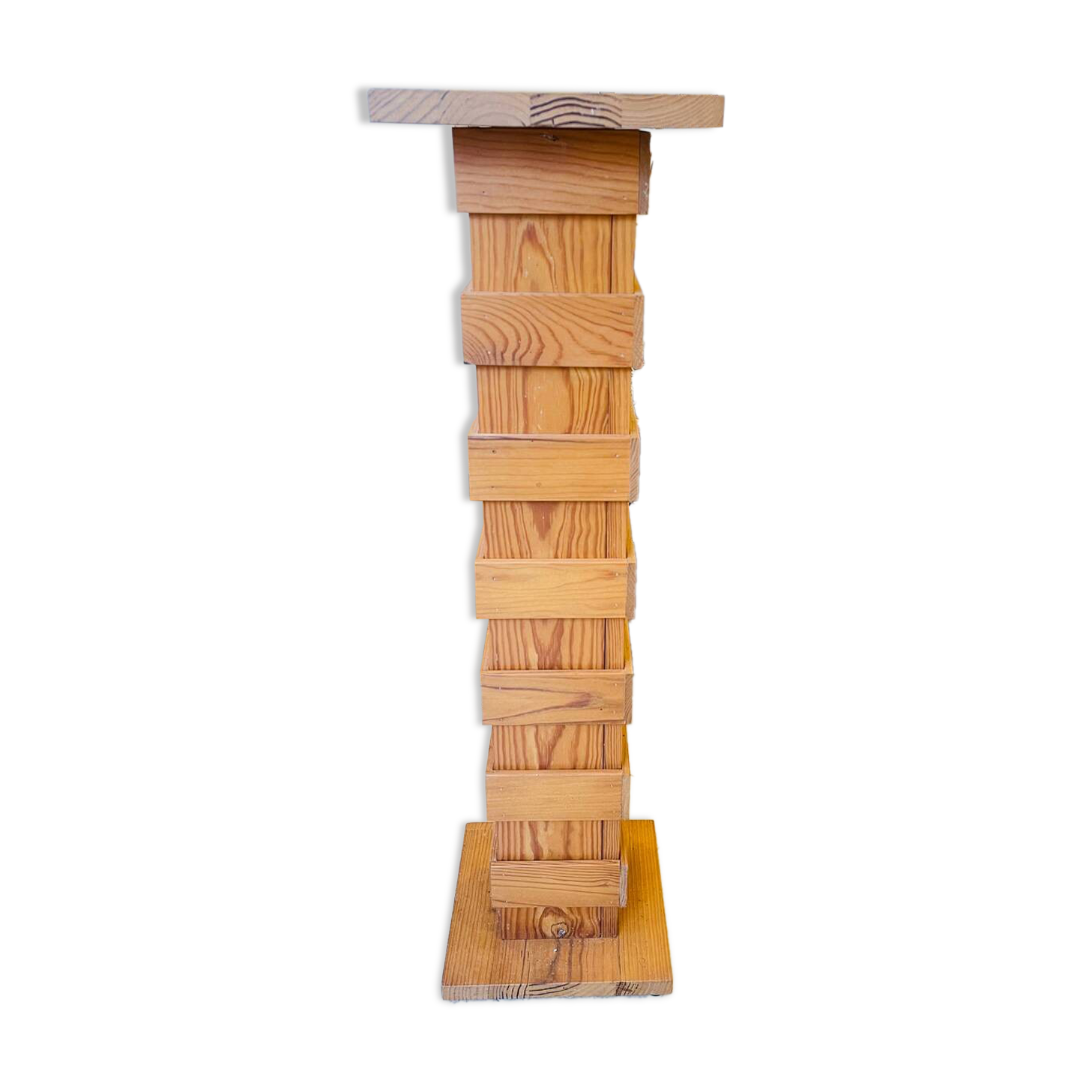 Scandinavian teak plant column, 1970