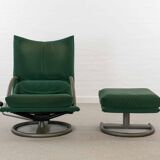 Torino Armchair and Stool 418 by Rolf Benz/BMP, 90s