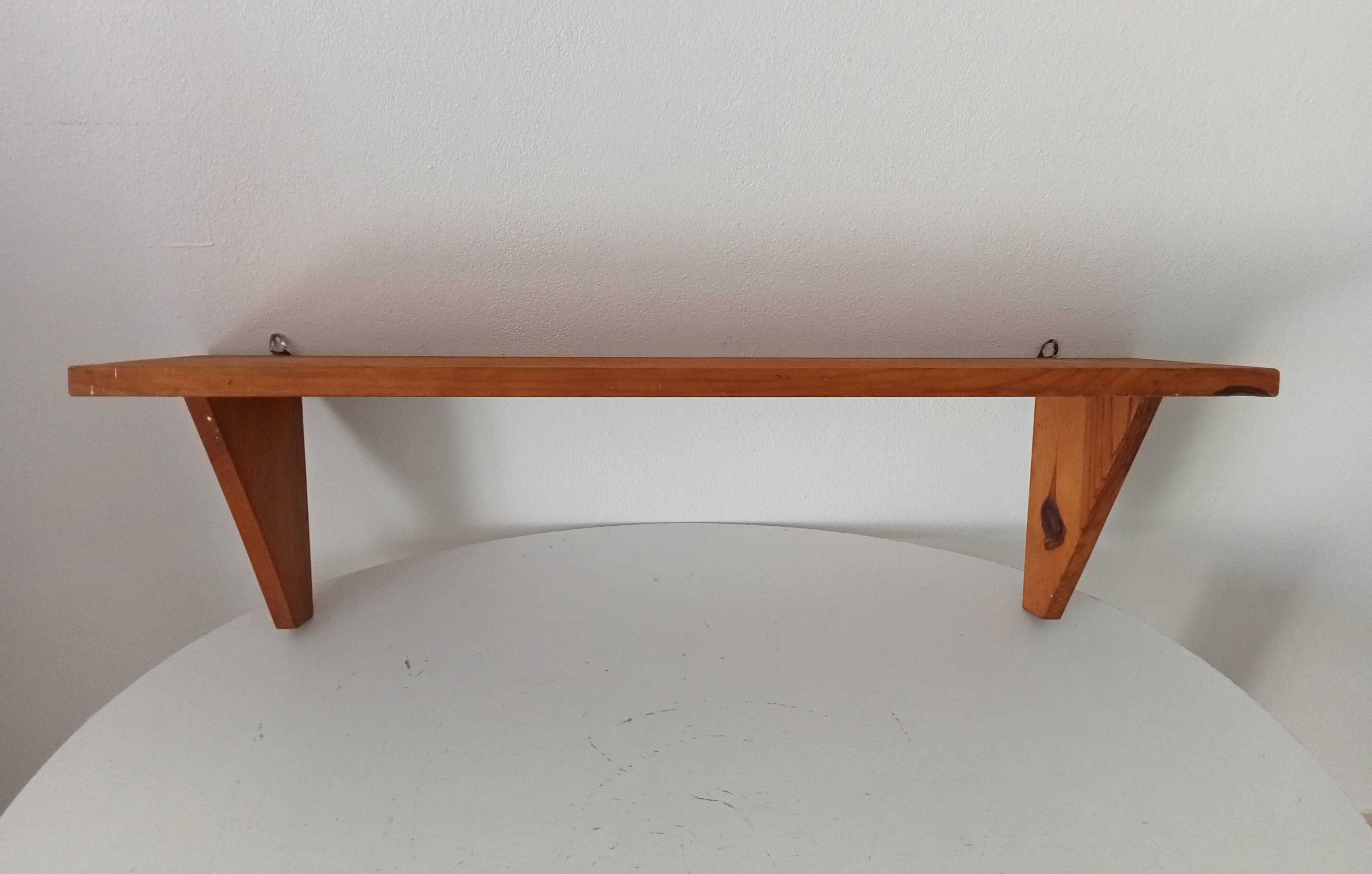Vintage wooden wall shelf