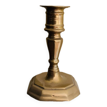60s brass candle holder