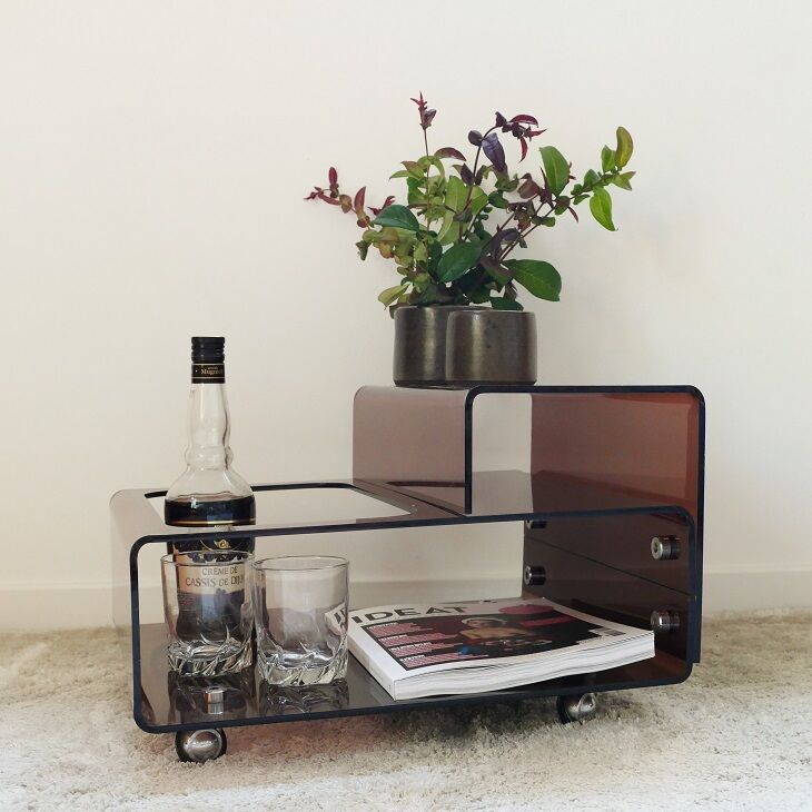 Sofa tip bar plexiglas 70s