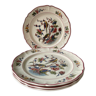 Lot de 4 assiettes plates Villeroy et Boch, « Phœnix »