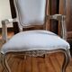 Louis XV cabriolet armchair in carved wood – 19th century – beige fabric