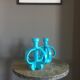 Pair of candlesticks vintage ceramic