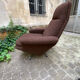 Fauteuil lounge et son ottoman de 1950