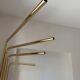 Vintage 1970s adjustable gold floor lamp by Goffredo Reggiani
