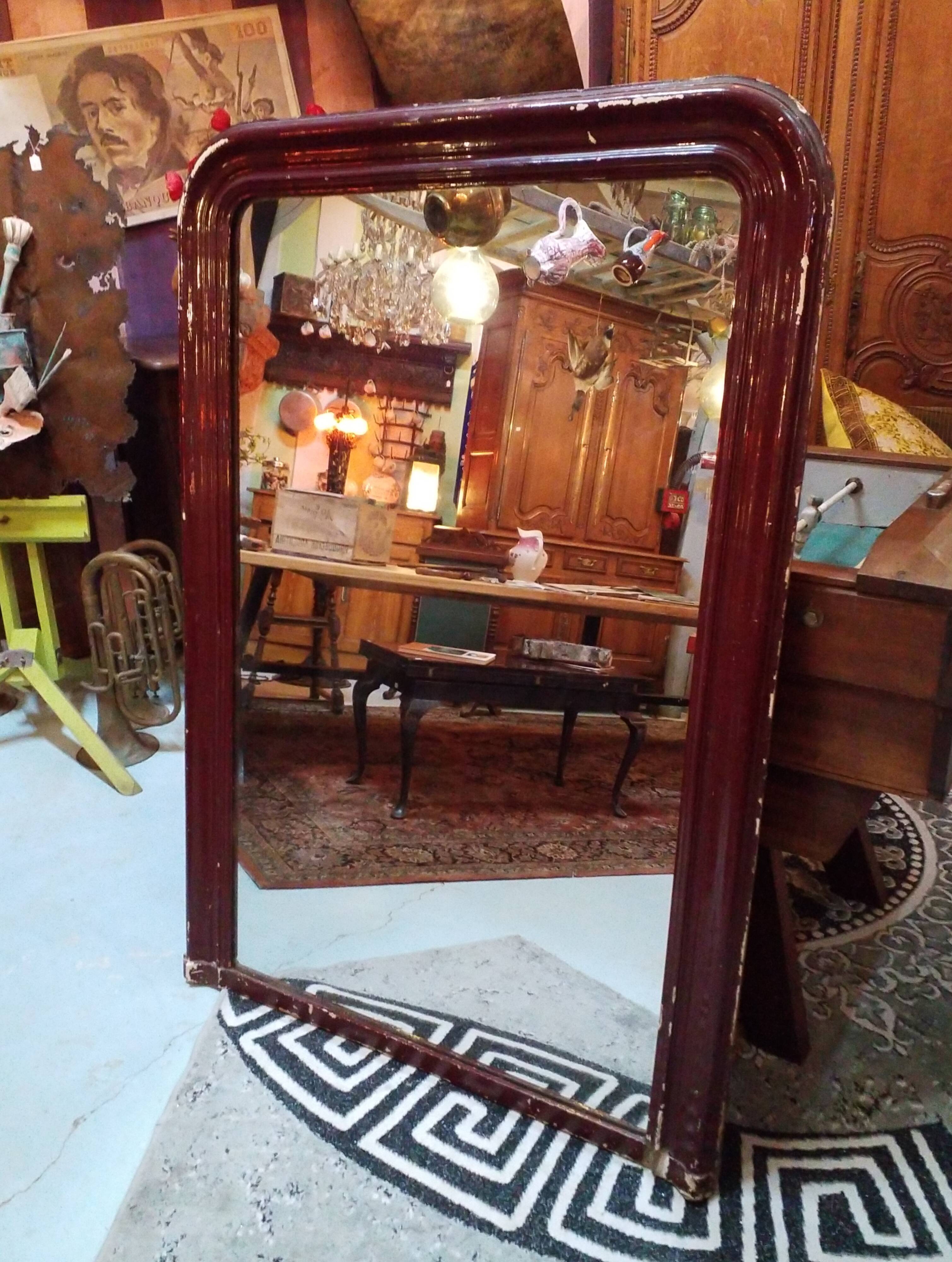 Grand miroir Louis Philippe  110x154cm