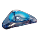 Large Triangular Blue Murano Glass Trinket Bowl - Ashtray, Italy