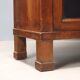 Empire display cabinet in walnut and bronze, Italy, 19th century