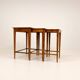 Tables gigognes Art déco en acajou et bouleau teinté, NK Suède, années 1940