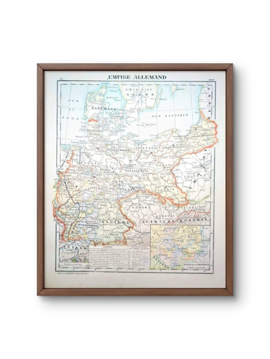 Printed in 1900, The German Empire.