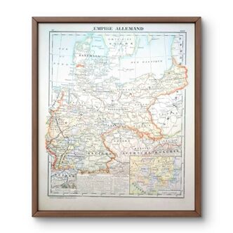Imprimée en 1900, L'Empire Allemand.