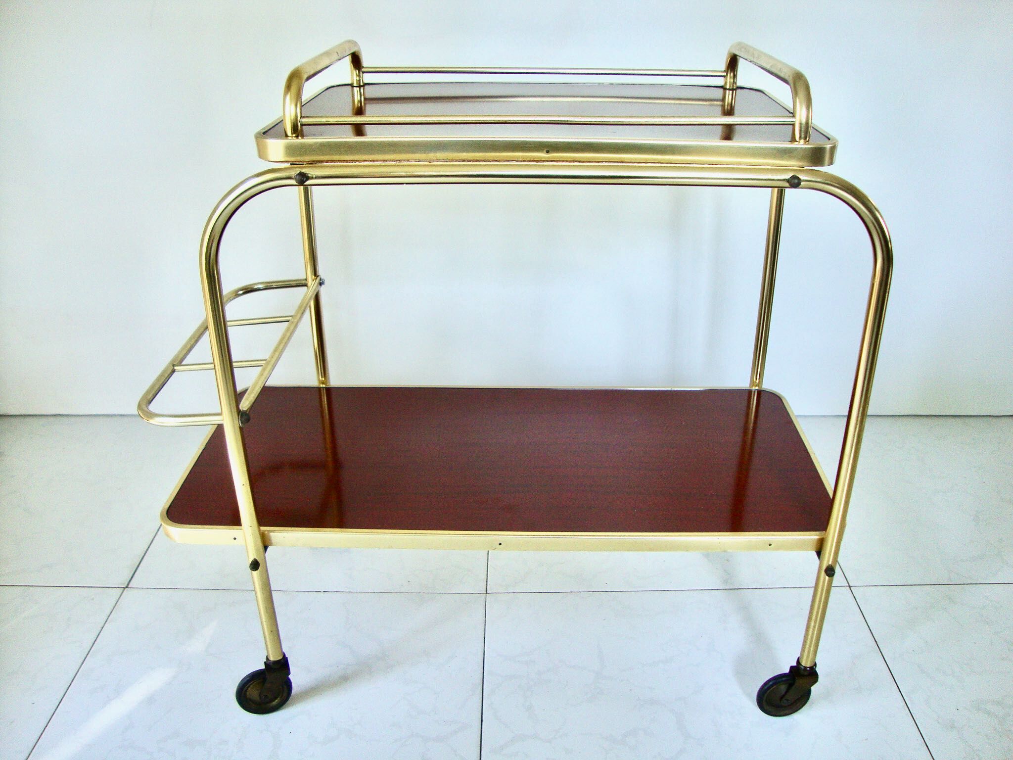 Vintage dessert with serving tray