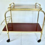 Vintage dessert with serving tray