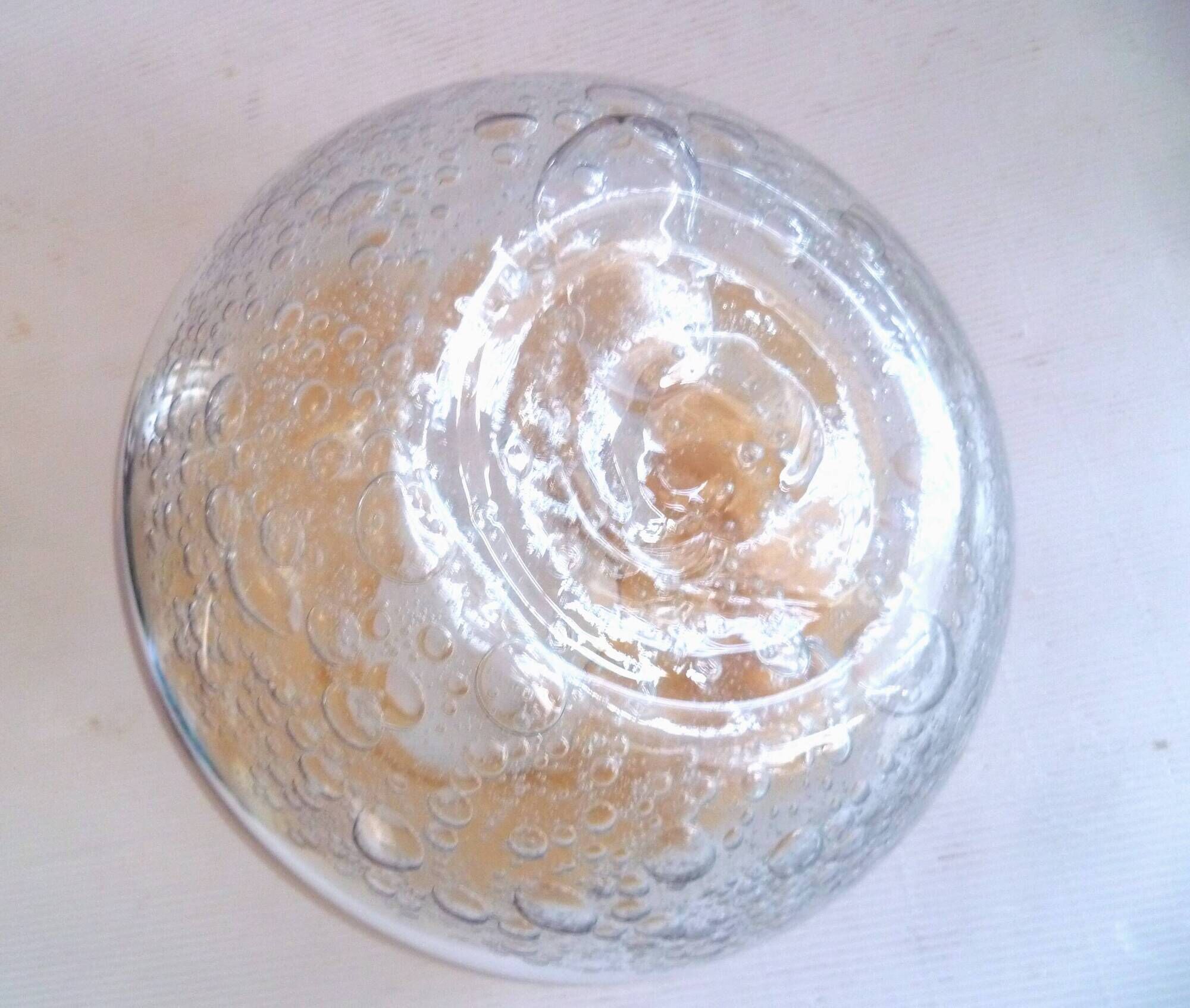 Murano bowl design ...guillemot...amber/transparent glass paste bul