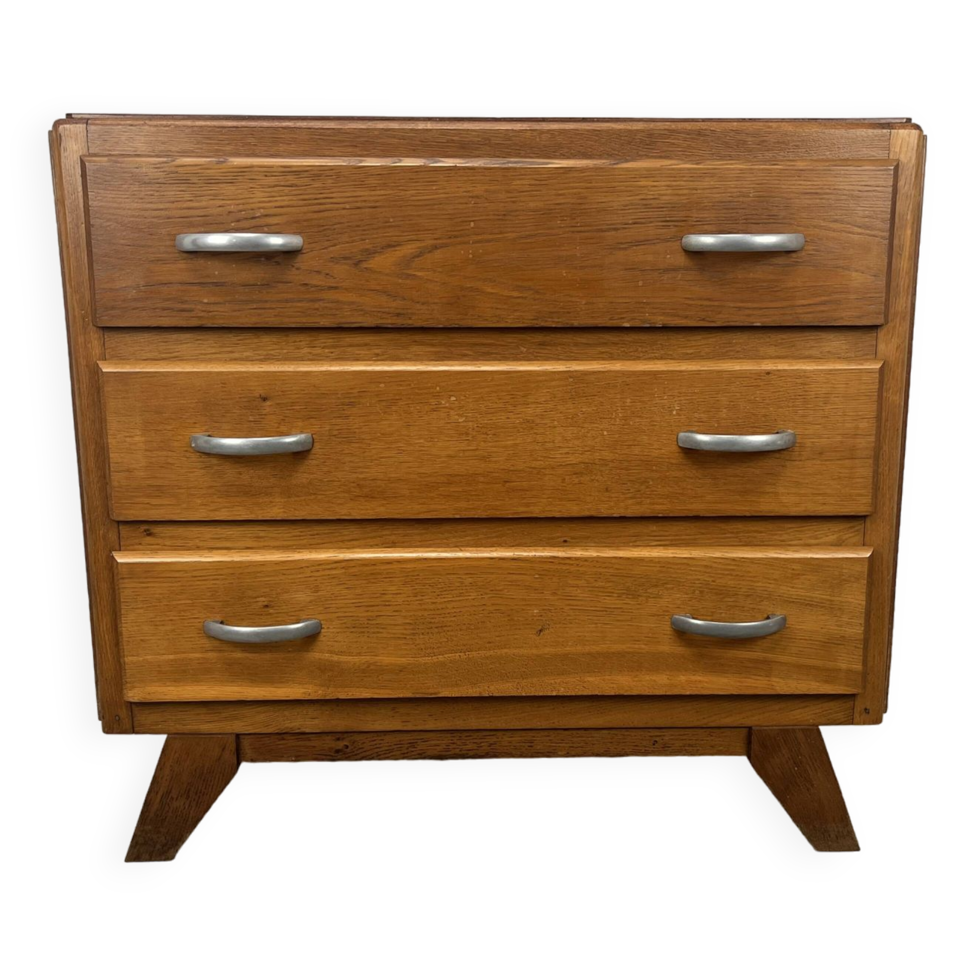 Vintage chest of drawers with compass feet