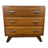 Vintage chest of drawers with compass feet