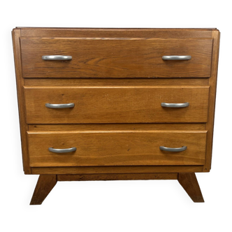 Vintage chest of drawers with compass feet