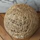 Lustre suspension boule chanvre ficelle