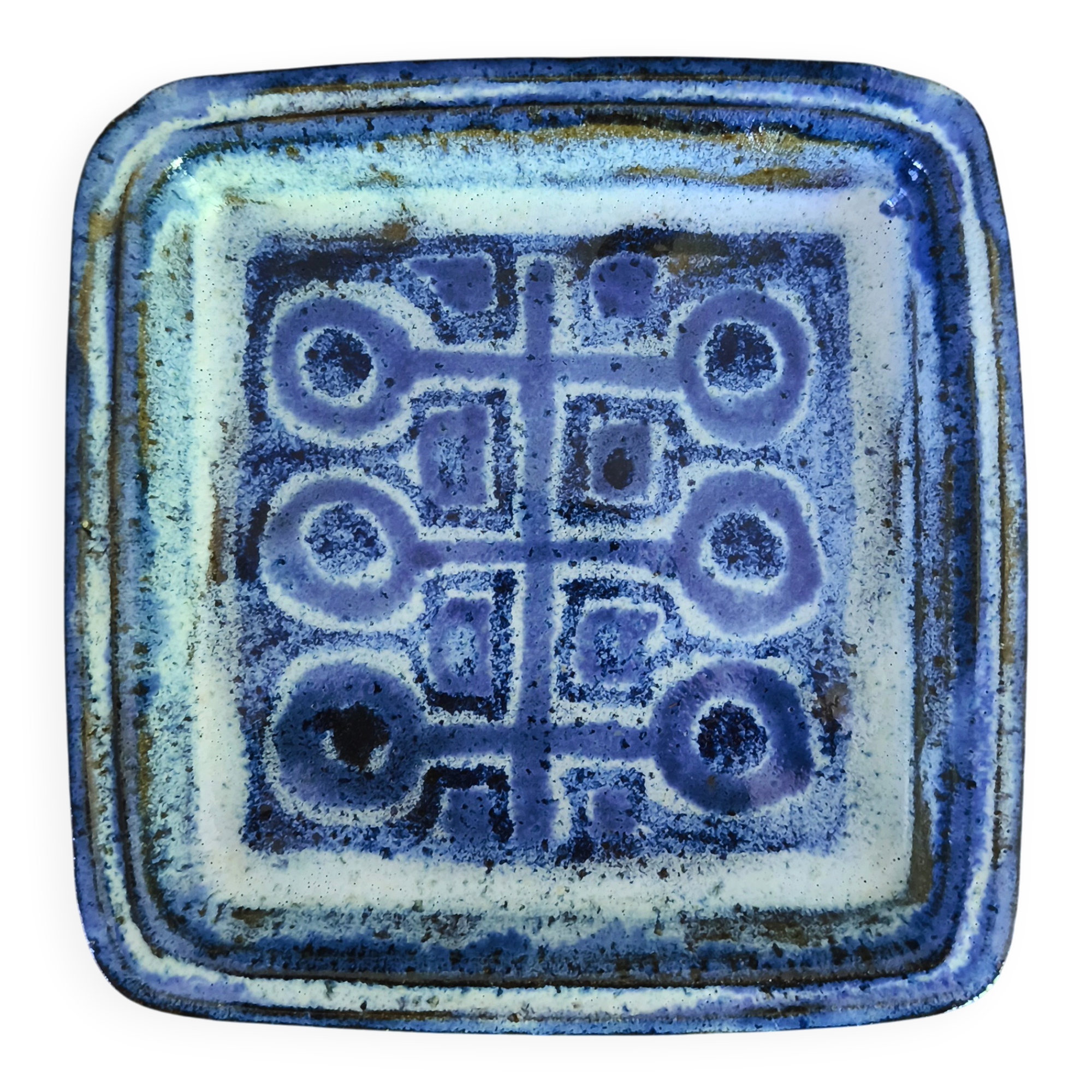 Wall plate in ceramic by Herluf Gottschalk Olsen, Denmark, 1960s