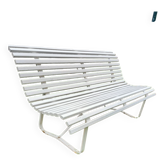 Banc de jardin ancien avec pieds en métal