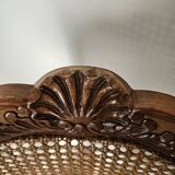Pair of Louis XV style caned chairs