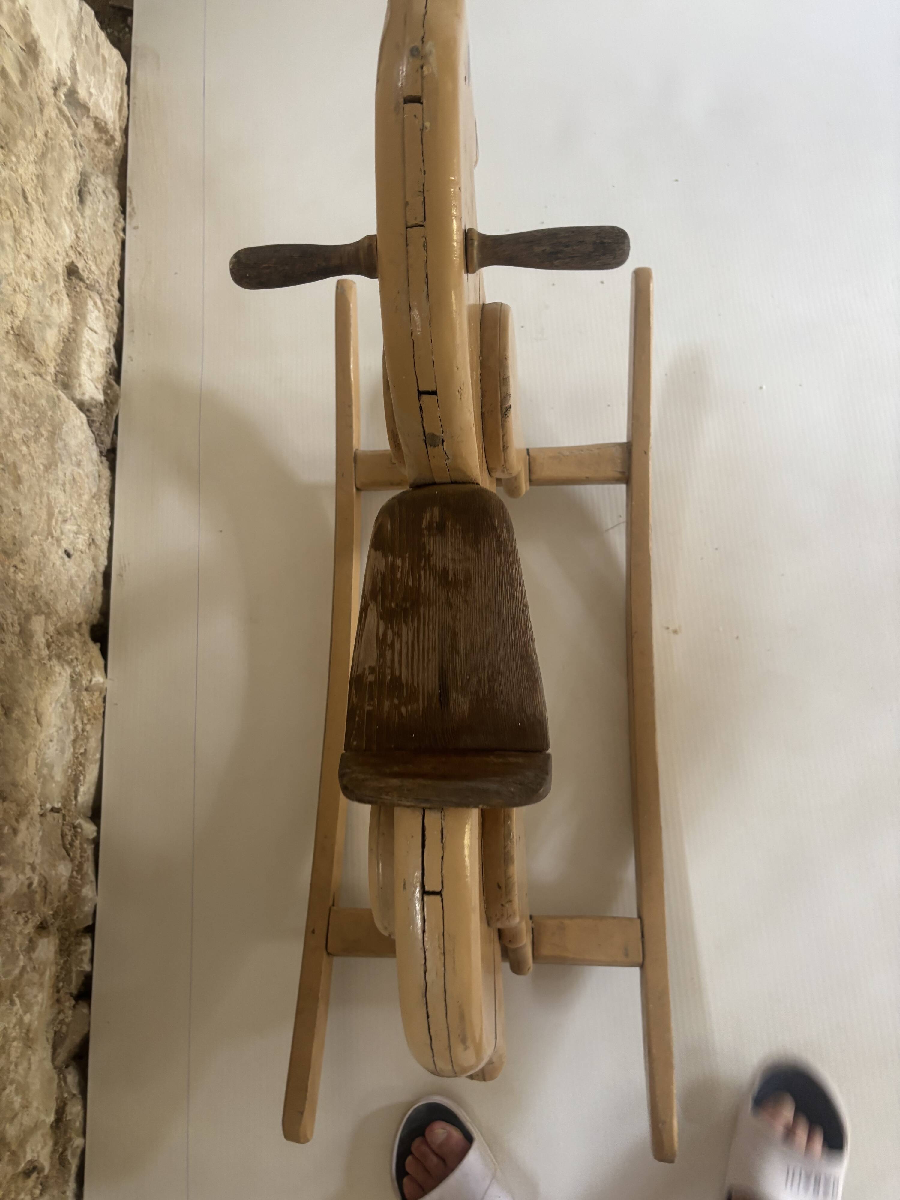 Wooden Rocking Horse – Folk Art