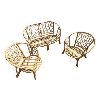 Rattan living room