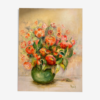 Vase et fleurs