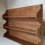 Ancienne étagère  murale en bois brut