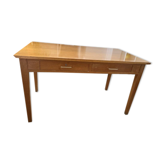 Large wooden desk - 2 drawers