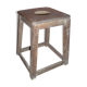 Rustic wooden tabouret