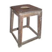 Tabouret bois rustique