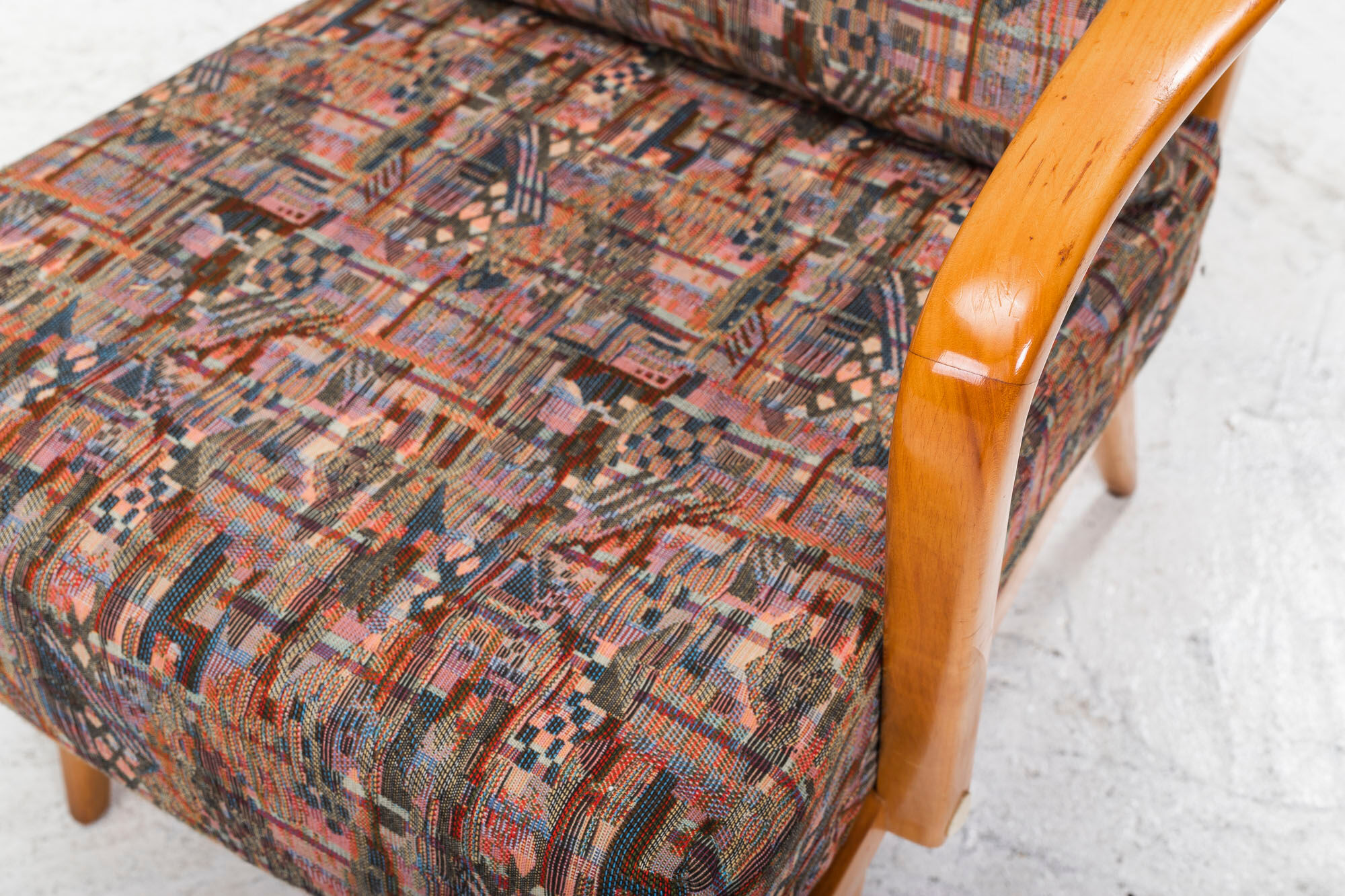 Antimott Easy Chairs & Daybed in Cherry by Walter Knoll / Wilhelm Knoll for Knoll Inc. / Knoll Inte