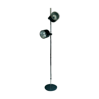 Floor lamp two spots of FAEL Luce, Italy 70s