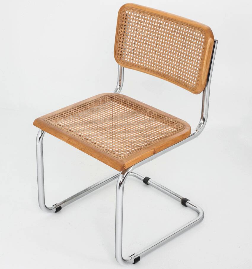 Set of 6 Cesca chairs. Made according to the design by Marcel Breuer. 80s.