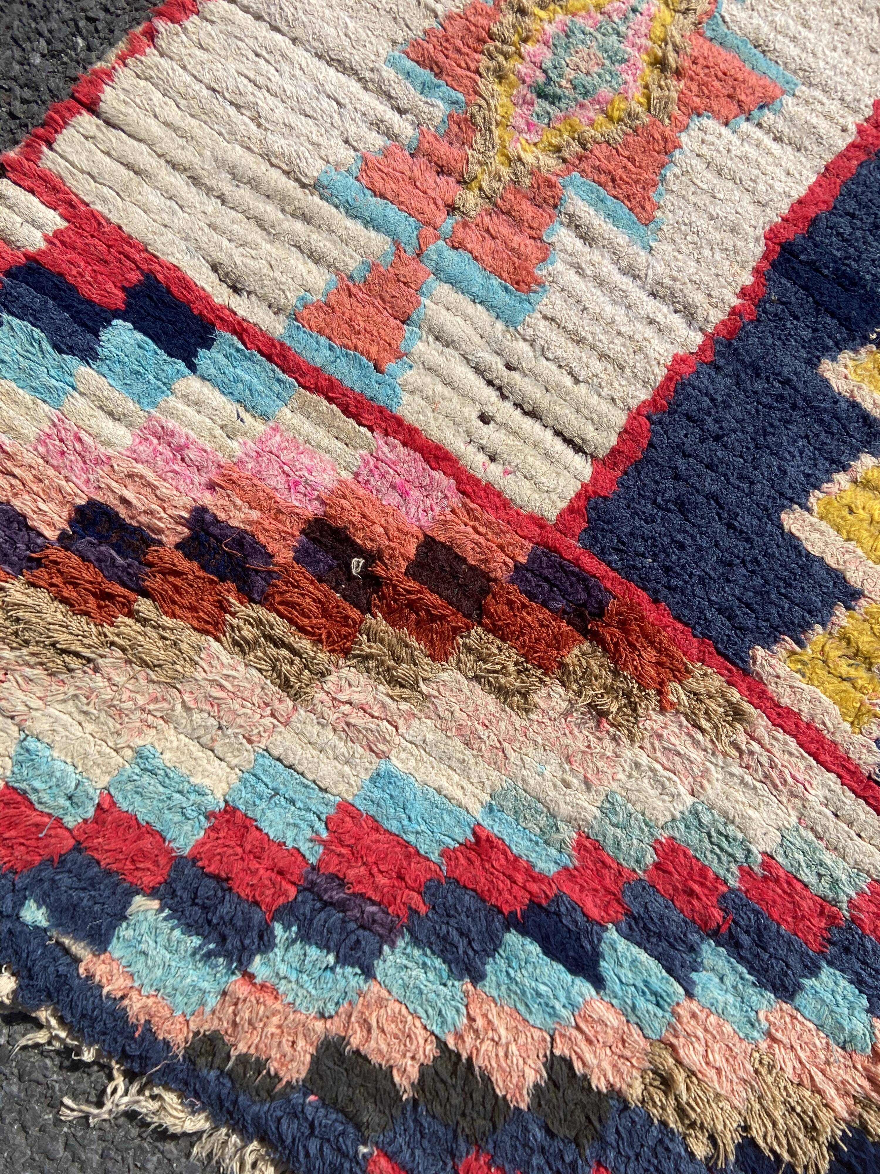 Boucherouite carpet 85x185 cm