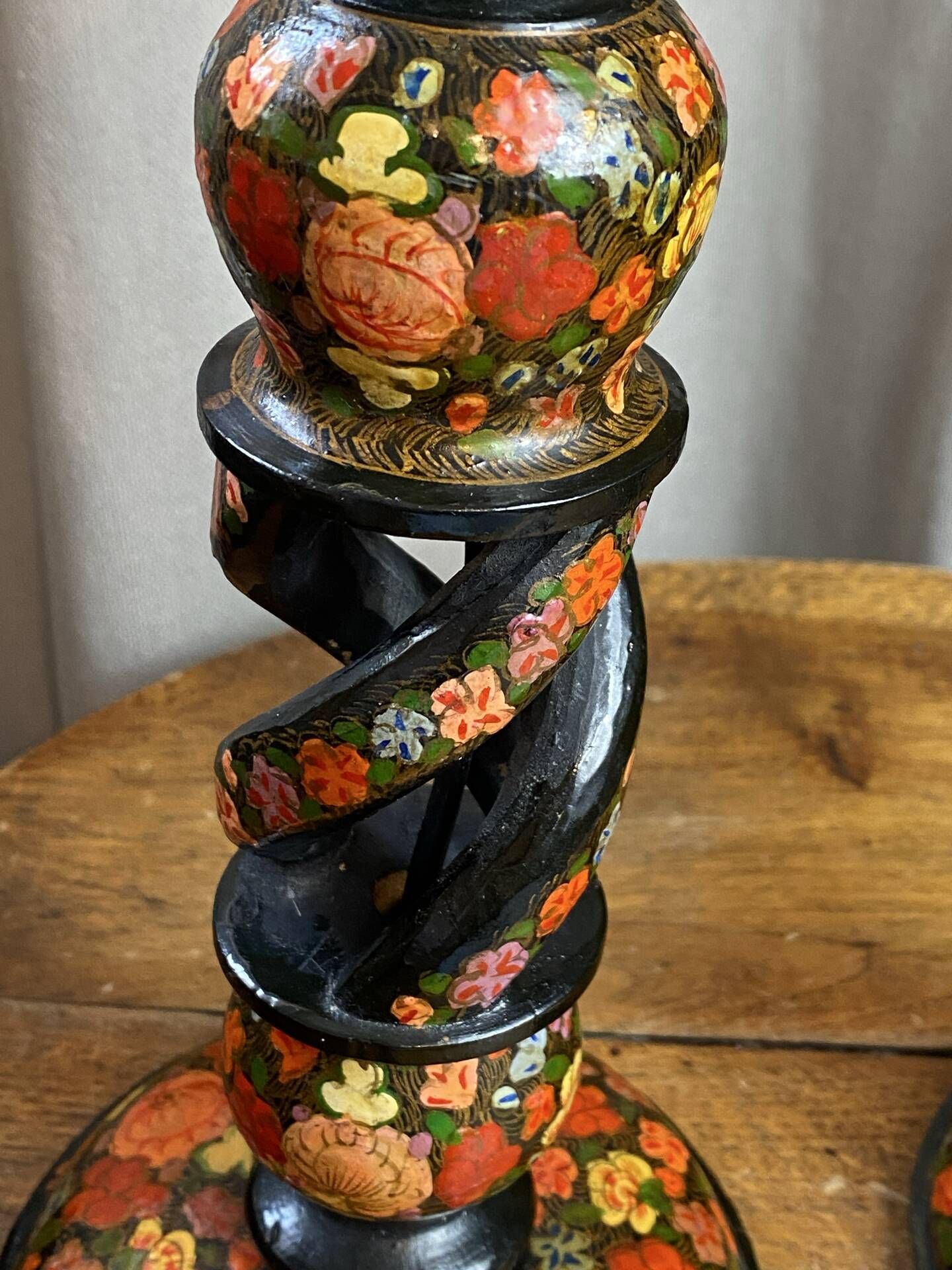Kashmiri lamp pair