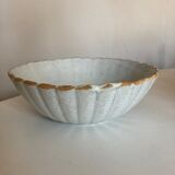 Enamelled earth godrons cup Vieux Moustiers 19th