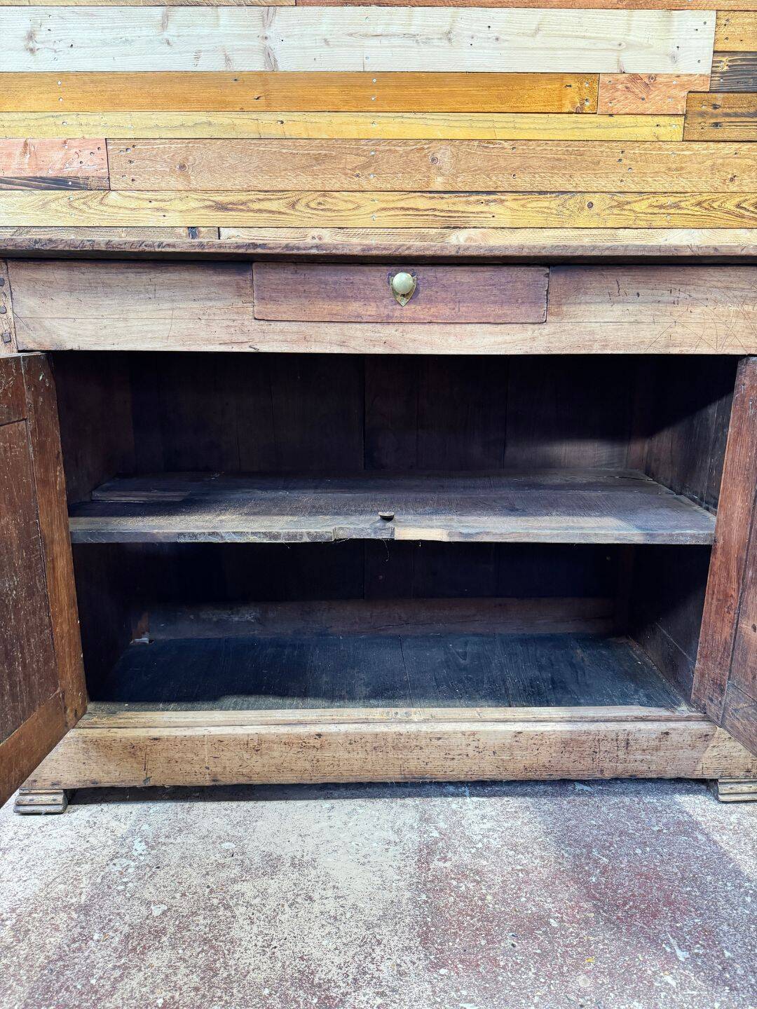 Antique buffet in solid cherry wood